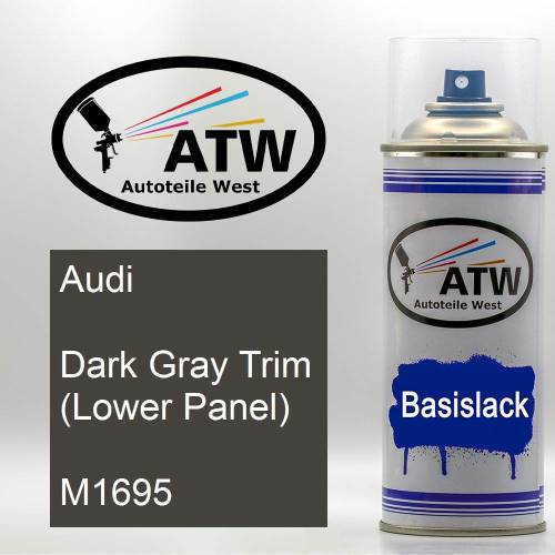 Audi, Dark Gray Trim (Lower Panel), M1695: 400ml Sprühdose, von ATW Autoteile West.